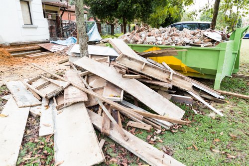 Professionals performing garden clearance in Leyton