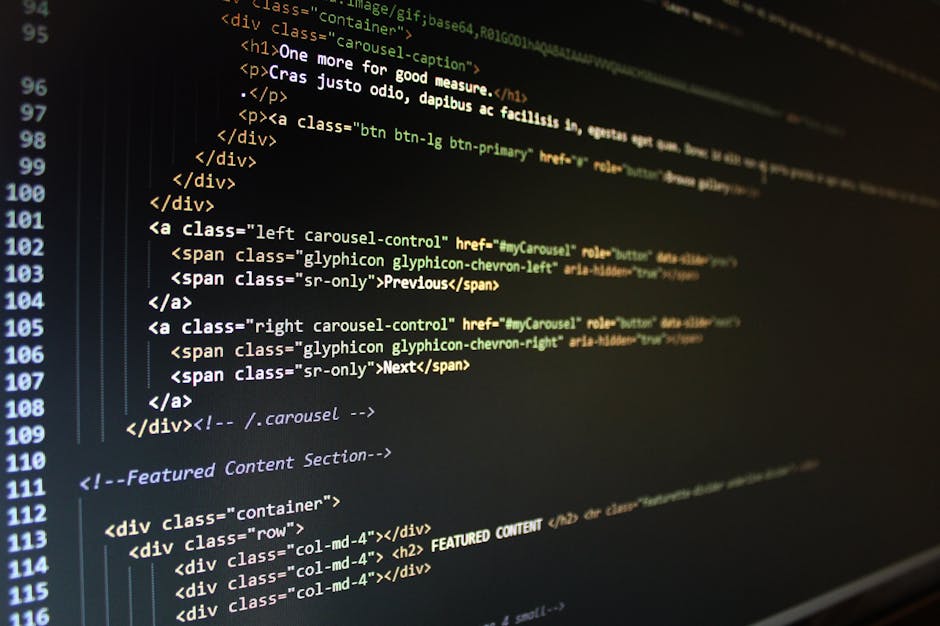 The image shows a computer screen displaying a code editor with lines of programming code written in a text editor. The code features multicolored syntax highlighting, including keywords in blue, func